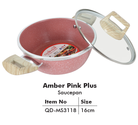 Amber Pink Saucepan